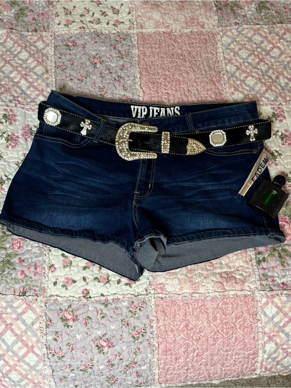 VIP Dark Blue Denim Jean Shorts